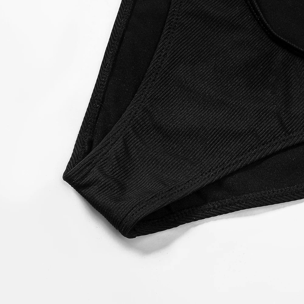 ZTVitality Black Hollow Out Sexy Women Swimsuit 2024 New Bikini Padded Bra High Waist Summer Beach Swimwear Brazilian Biquini