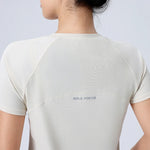 Women's Short Sleeve Quick Dry SplitBack Fitness Tee Summer Sweat-wicking Breathable Mesh Casual Running T-shirts