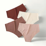 Women Seamless Panties Briefs Thin Ice Silky Underwear Female High Waist Underpants Summer Soft Panties Sexy Lingerie