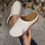 Women'S Summer Slippers Women Fashionable Comfortable Closed Toe Slippers Women Indoor Soft Thick Sole Casual House Slippers