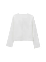 Foridol Solid O-neck Single Breasted Black Blazer Coat Women Autumn Winter Short Jacket Office Lady Vintage Buttons Veste