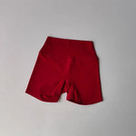 Women's High-Waist Quick-Drying Yoga Sports Shorts Nude Summer Fitness Running Training Three Quarter Length