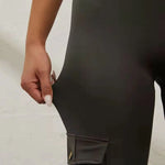 Pockets Gym Leggings Women High Waist Fashion Fitness Pants Skinny Stretch Outdoors Comfortable SportLeggings