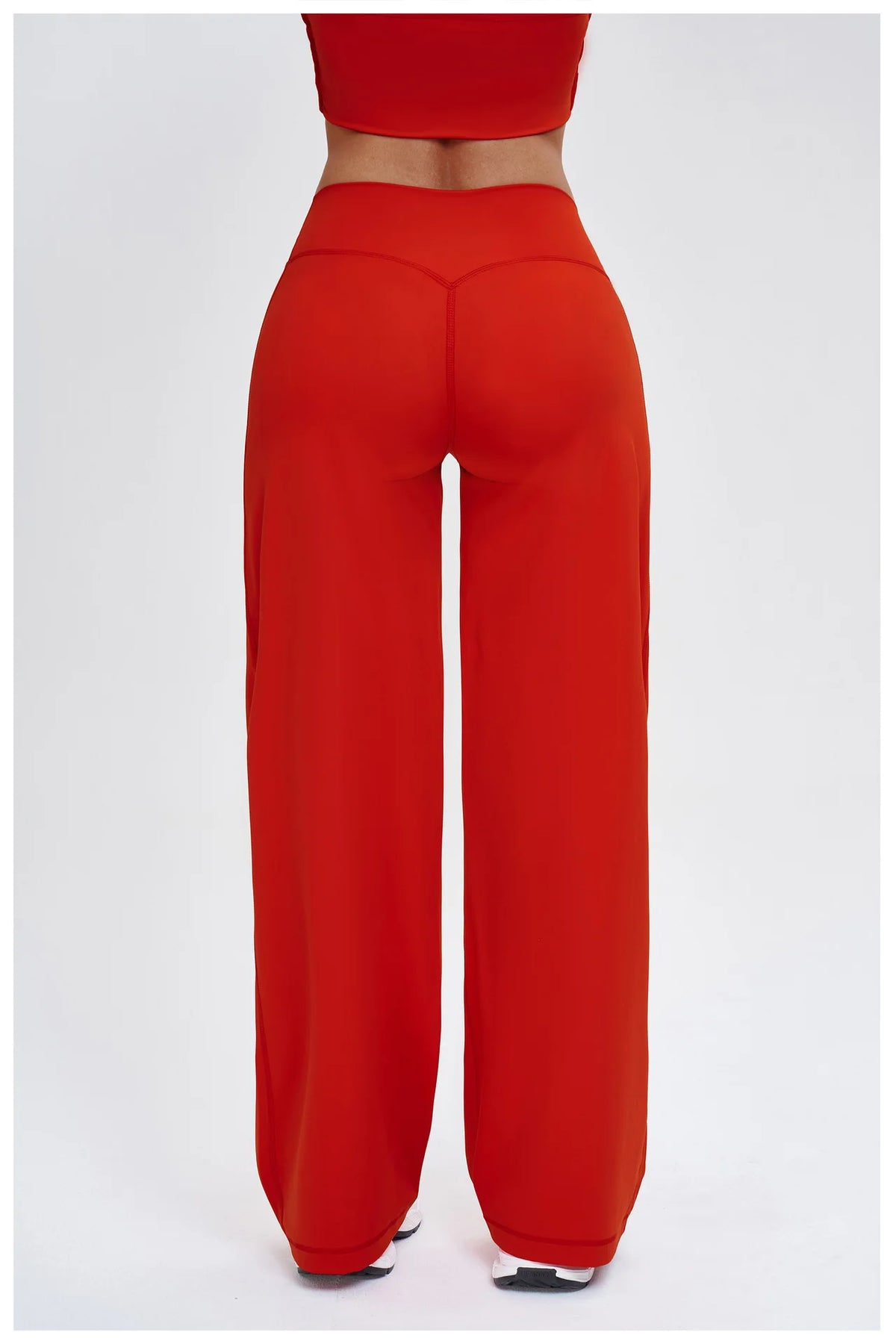 Wide-leg Pants Women Bell-bottoms High Waist Yoga Pants Workout Gym Leggings Naked Feel Pilates Running Cycling Sports Trousers