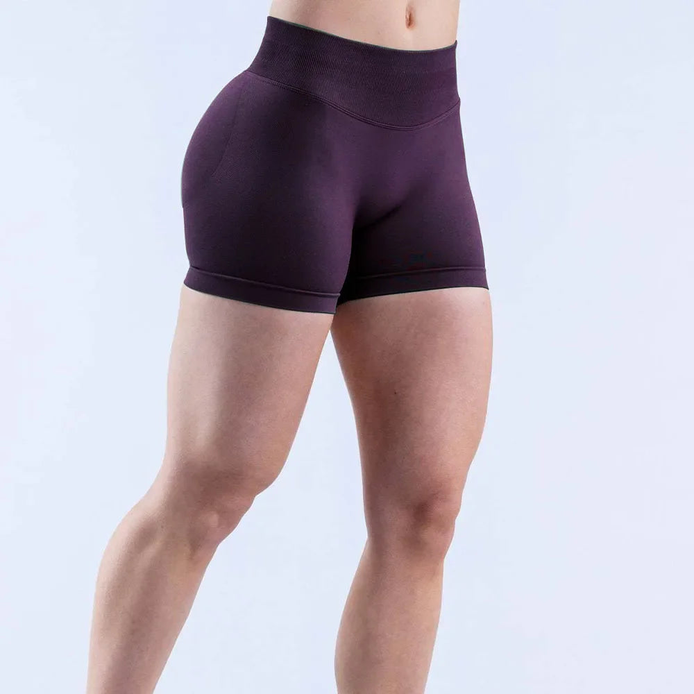 Women High Waist Yoga Shorts Stretch Breathable Sports Shorts Fitness Gym Running Workout Short Pants For Ladies