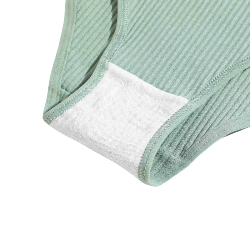 7Pcs/Set Cotton Panties Low Rize Panties For Women Breathable Underwear Female Underpants Sexy Lingerie V-waist Briefs M-2XL