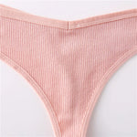 4Pcs/set Cotton Thongs Women Low-Rise Bikini Underwear M-XL Comfortable G-string Female Fruit Embroidery T-Back Panties Lingerie