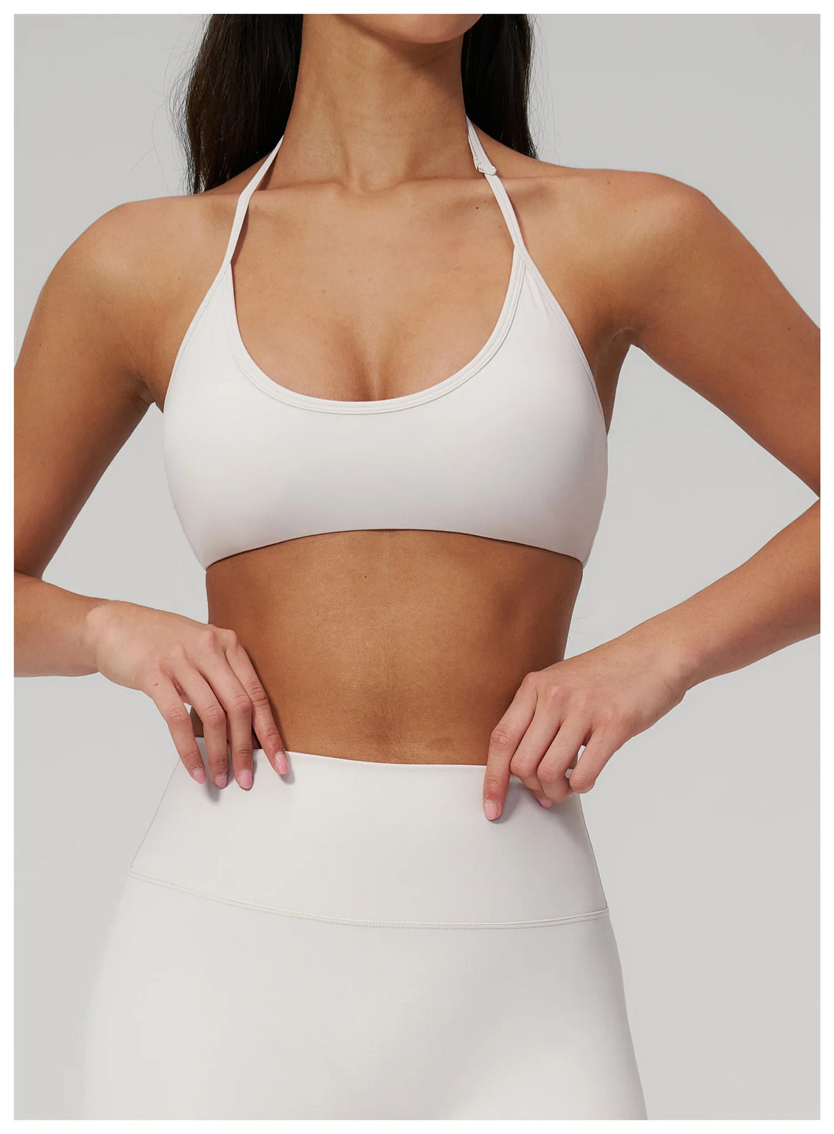 Breathable Bra Gym Top Women Bras High Support Thin Strap Halter Sports Bras Push-up Workout Underwear Shockproof Yoga Tank Tops