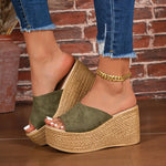 2026 New Summer Women's Sandals Peep-Toe Shoes Woman High-Heeled Platfroms Slides Women Casual Wedges for Women High Sandals