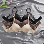 3-Pack of Fashionable Women's Underwear Set Everyday Simple Basic Underwire Bras Supportive and Comfortable Unpadded Women's Bra