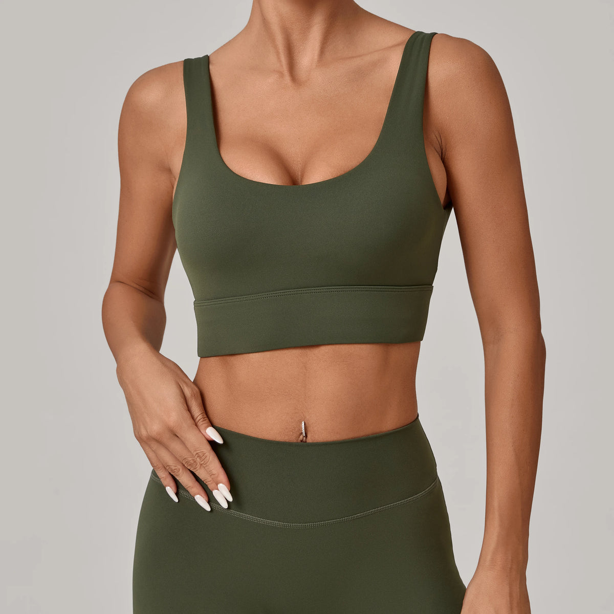 Running Sports Bra Women High Support Open Back Yoga Breathable Slim Fit Fitness Pilates Tank Top With Removable Pads