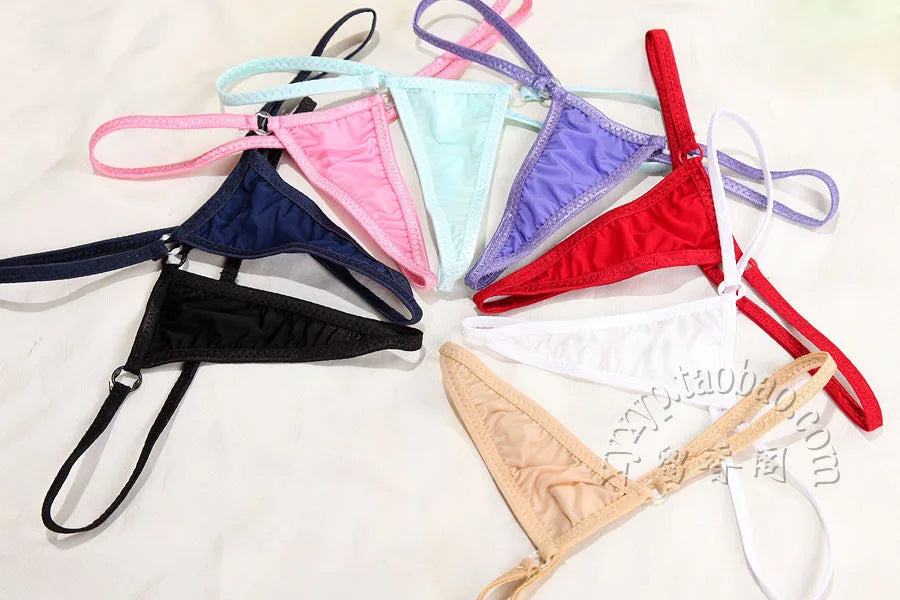 DEKA Transparent Micro Bikini Set for Women Thong Underwear G-String Bra Mini Swimsuit Brazilian Swimwear Sleepwear New S