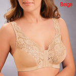 Women Lace Bra Plus Size Push Up Underwear Crop Top S-6XL Seamless Brassiere Female Lingerie Sexy Front Closure Bralette