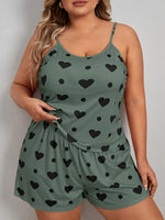2 Pieces Pajamas Set for Women Sleepwear Loose Crop Tops+Shorts Suit Loungewear Home Clothes Plus Size 3XL 4XL 5XL