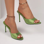 2026Women's Sandals Fashion Open Toe Comfortable Slides Dress Shoes High Heels Slippers