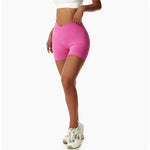 Summer Seamless High Waist Yoga Shorts Elasticity Sports Leggings Women Breathable Cycling Shorts Buttock Lift Gym Shorts Women