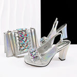 doershowLastest Italian Design Fashion Style Ladies Shoes with Matching Bag Set 2025 Nigerian Shoes and Bag Set HFG1-2