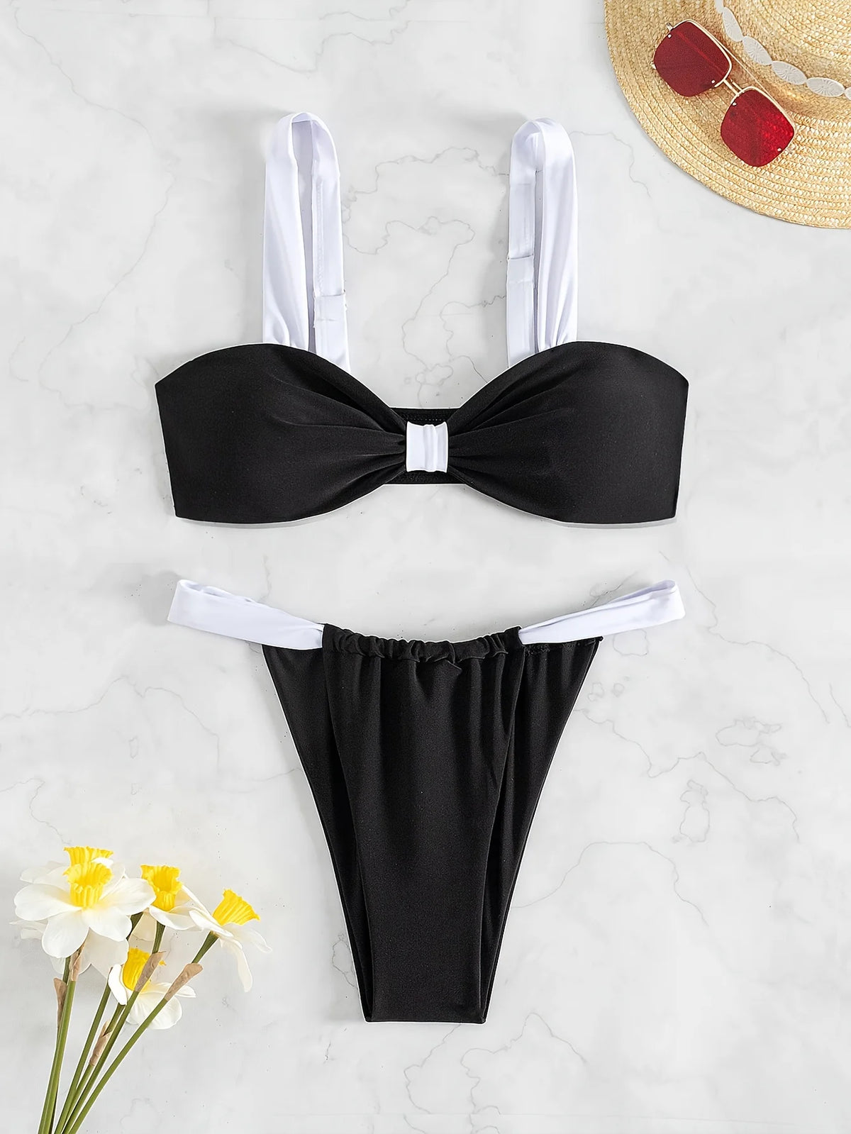 ZTVitality Sexy Patchwork Push Up Bikini Set 2025 New Arrival Biquini Padded Swimsuit Women Swimwear Summer Beachwear Brazilian