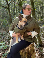 Quilted Argyle Coat Cape Rainproof Jacket Women Winter Jacket Army Green Casual Padded Loose Parkas Oversize Turtleneck Coat