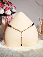 Simple Body Thong Garter Panty Metal Chain Porn Design Woman Gstring Panties Erotic Lingerie Women Underwear 1PC Sexy Underpants