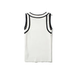 Slim-fit Color-blocked Sleeveless Tank Top For Women Spring Round-neck Slim-fit Hot Girl Knit Short Top Casual Style 77RB