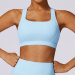 Hearuisavy Quick-Dry Backless Yoga Clothes Running Vest Women Workout Brassiere Fitness Gym Tank Top Women Push up Sports Bra