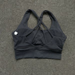 High impact Cross Back Hollow shoulder straps Gym Yoga Underwear Tight Women Fitness sport Bra Top Comprehensive Training pad