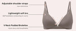 7 Pack Of Color Women's Front Closure Bras Seamless Push-Up Wireless Bras with Removable Padding Basic Everyday T-Shirt lingerie