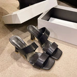 Summer Outdoor Wear Thick Heel2026 Line Open Toe Fashion High HeelSandals