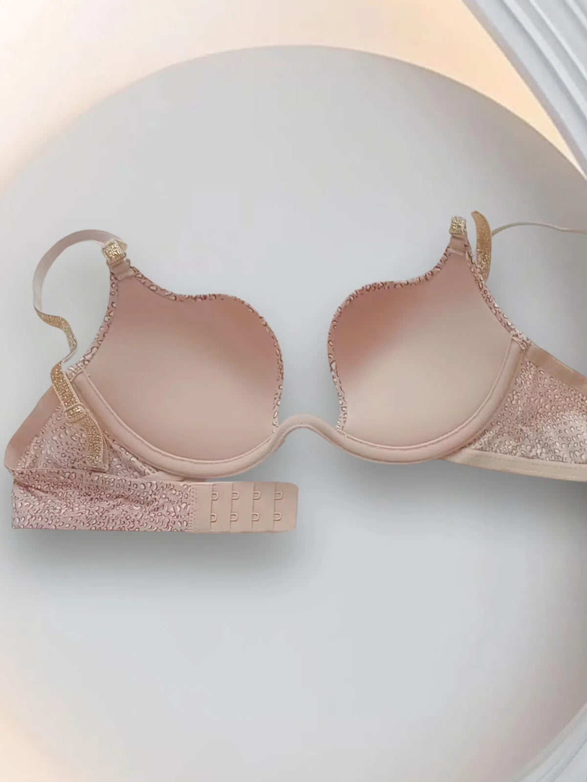 Women's Essentials Deep U Push Up Convertible Low Cut Plunge Bra Underwire Padded T-Shirt Bra Lift Support for Women Add One Cup