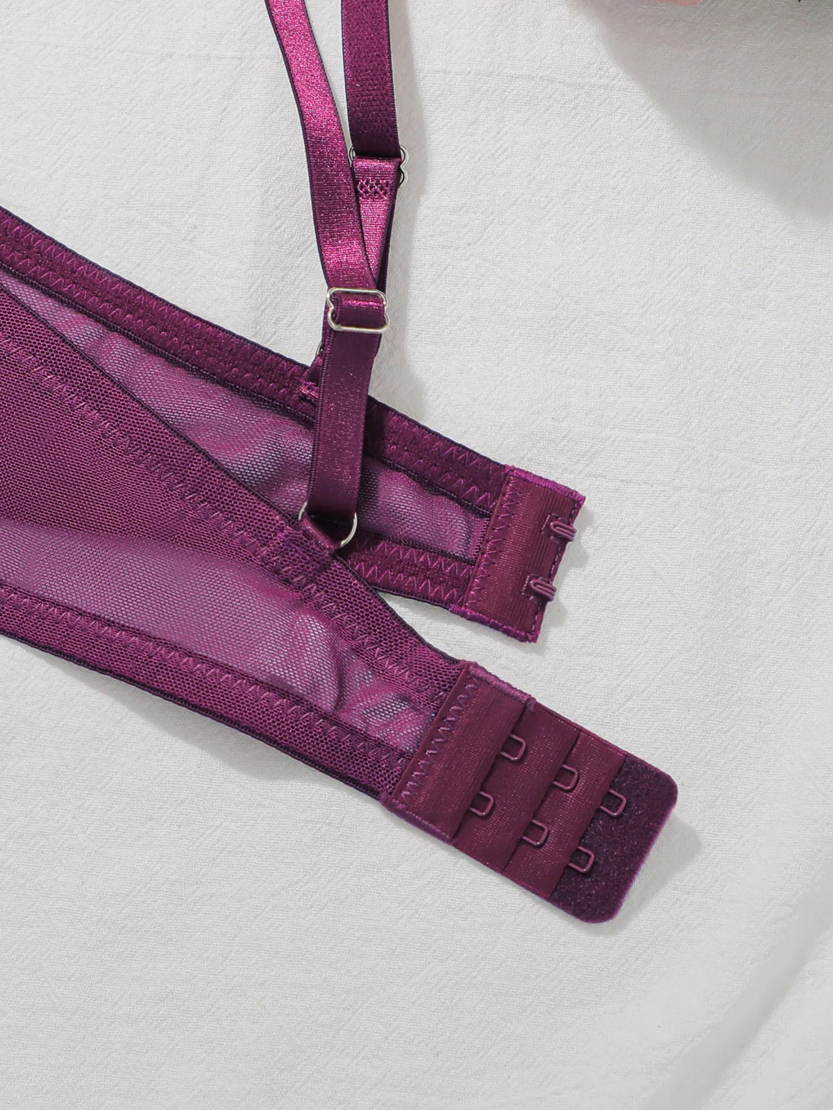 High-quality purple embroidered lingerie sexy semi-transparent bra sexy brassiere women's underwear YS2933