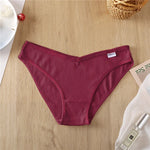 5Pcs Women Cotton Panties V-Belt Ladies Soft Female Sexy M-4XL Low-Rise Panties Bikini Underwear Comfortable Lingerie 2024