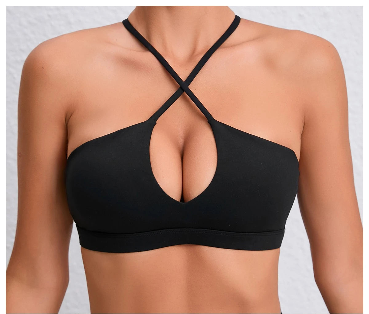 STOUREG Beautiful Back Sports Bra for Women GymYoga Bra Cross Back Running Sports Top Breathable Fitness Paded Sportswear