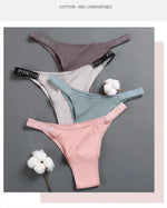 3Pcs/set Low Waist Brazilian Panties Women Cotton Bikini Panties M-XL Lady Comfortable Underwear Female Soft Underpants Lingerie