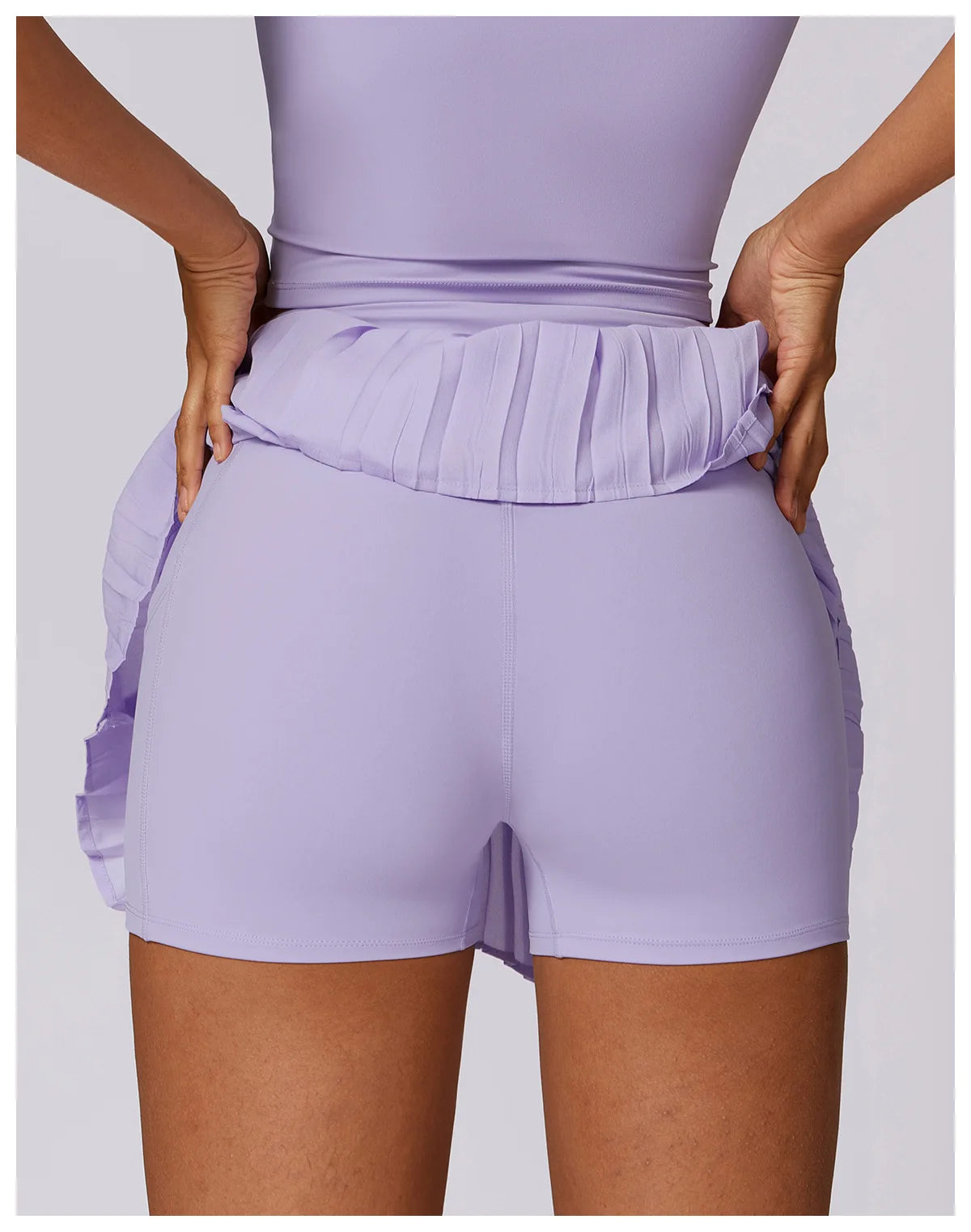 Sports Tennis Short Skirt Women's Summer Pleated Fake Two-piece Quick Drying Skort Fitness High Waist Pocket Yoga Running Skirts