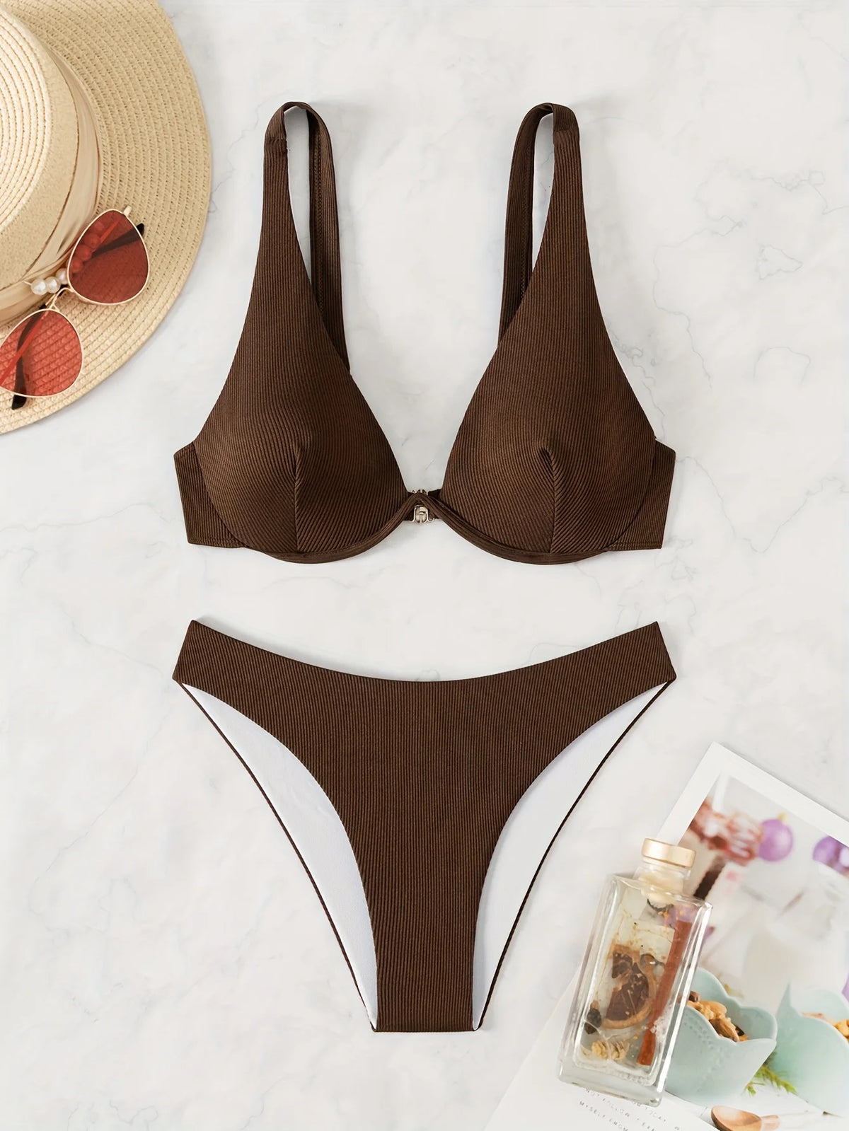 ZTVitality Sexy Solid Bikini Set 2024 New Arrival Biquini Push Up Undearwire Swimsuit Women Swimwear Summer Beachwear Brazliian