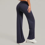 Women's Pilates Straight Yoga Pants Leggings Versatile Loose Wide-Leg Running Sports Fitness Hip-Lifting High Waist Trousers
