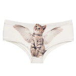 Women Panties 3D Print Seamless Panties Women Underwear ANGEL CAT Cartoon Print Lovely Push Up Briefs Lingerie Thong for Female