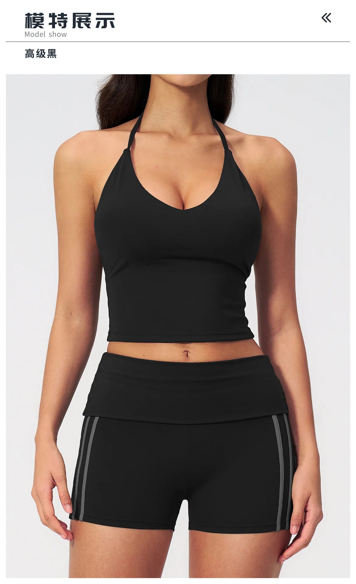 Color Blocked Yoga Suit 2 Pieces Women Slim Sports Tank Top High Waist Leggings Shorts Outfit Tight Outdoor Running Fitness Suit