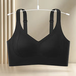 Seamless Push-Up Bras For Women Non-wire V-neck Bra Padded Underwear Sexy Lingerie Adjustable Wide Straps Intimates M-4XL