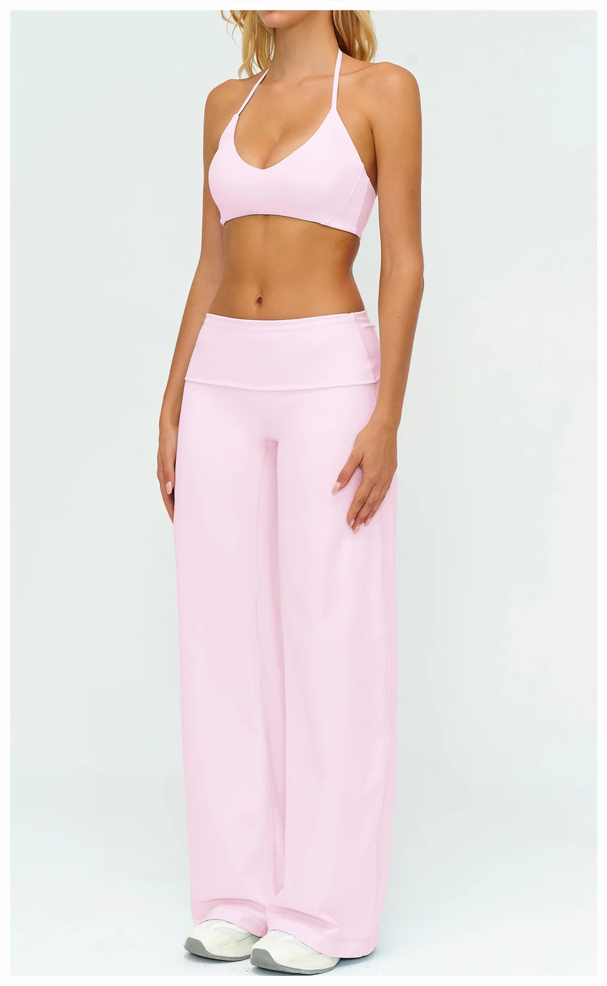 Yoga Pants Women High Waist Fitness Sports Flared Trousers Gym Workout Jogging Wide Leg Pants Female Dance Sports Flared Pants