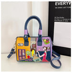 PU New Personality Stylish Shoulder Bags Design Patchwork Zipper 2025 Hot Sale Women's Bags Retro High Quality Women's Bags