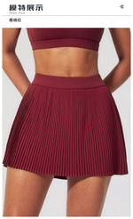 Golf Tennis Skirts with Pocket Women Gym Running Pleated Skorts Outdoor Sports Fitness Slim Shorts High Waist Yoga Golf Skirt