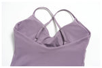 New Yoga Sets Women V Neck Back Criss Cross Sports Tank Top High Waist Butt Lift Shorts Fitness Suit Gym Running Workout Clothes