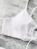 2024 Sexy Bikini Women Low waist Swimsuit Female Solid Brazilian Bikinis Set 2 Pieces Swimming Beach Bathing Suit New Beachwear