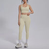 Women's Yoga Set Sports Fitness Running Beautiful Back Slim Fit Bra Hip-lifting High Waist Pants Workout Training Gym Suits