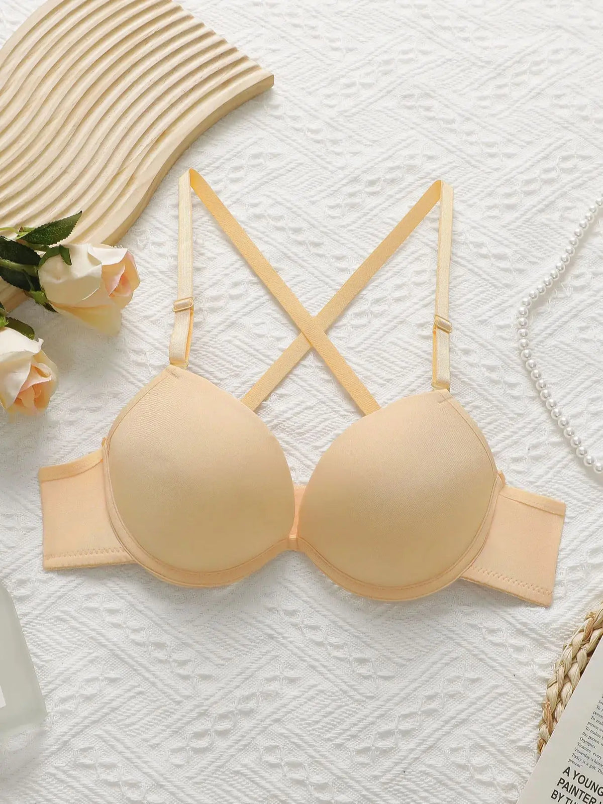 Thickened skin tone bra and beautiful back Push Up Brawith Padded Underwire Lingerie for Women - Sexy Underwear ﻿A2122