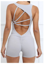 Padded Jumpsuit Sport Women Yoga Bodysuit Fitness Wear Gym Sportswear High Elastic Workout Running Clothes