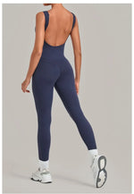 Women's Seamless Yoga Jumpsuits Fitness Sports Hip-lifting Beauty Back Sleeveless One-Piece Training Workout Running Bodysuits