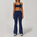 2/3PCS Yoga Suit Women Tracksuits Gym Clothes Workout Flared Pants Zipper Long SleeveAthletic Wear Female Sports Yoga Clothing